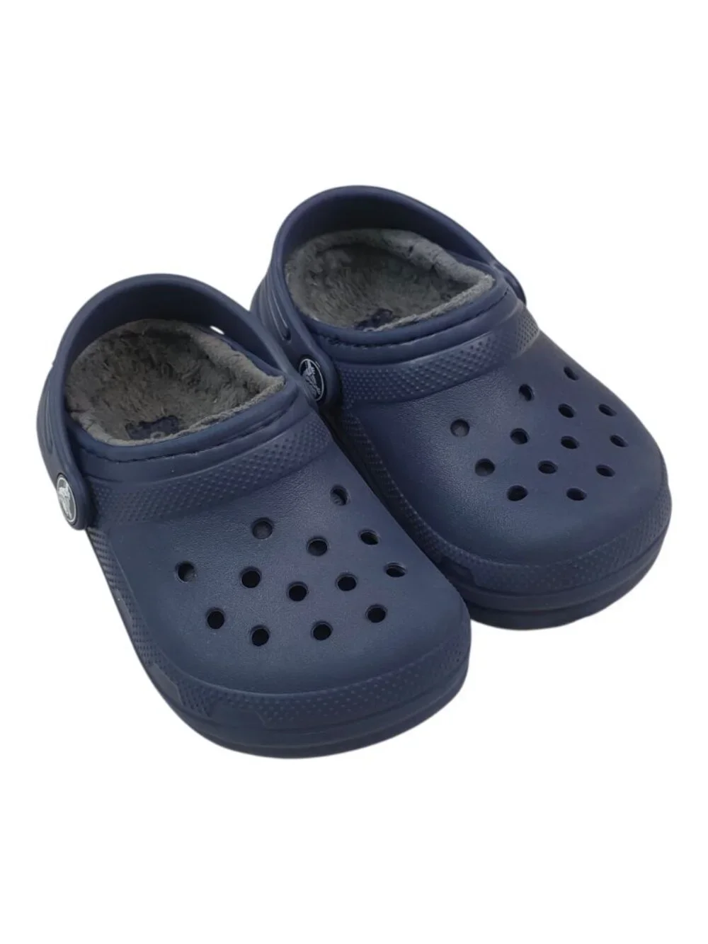 Crocs Kids Classic Lined Clogs Size C8 Warm Fuzzy Lining Lightweight 7.5